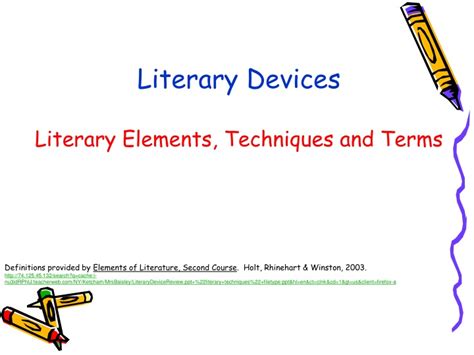 Ppt Literary Devices Literary Elements Techniques And Terms