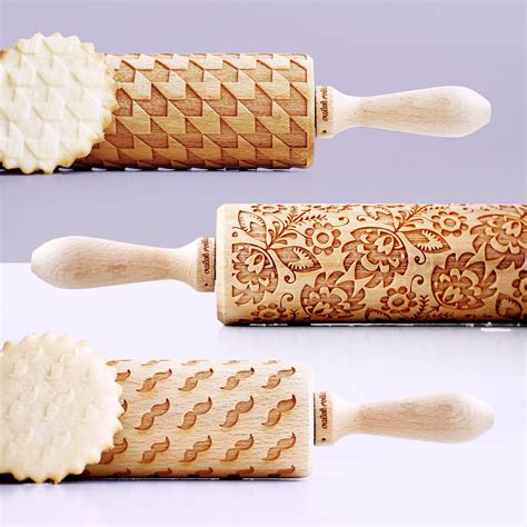 Valek Rolling Pins Pop Embossed Rolling Pin Rolling Pin Wooden Stamps