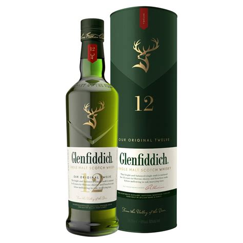 Glenfiddich 12 Year Old Single Malt Scotch Whisky 70cl Bb Foodservice