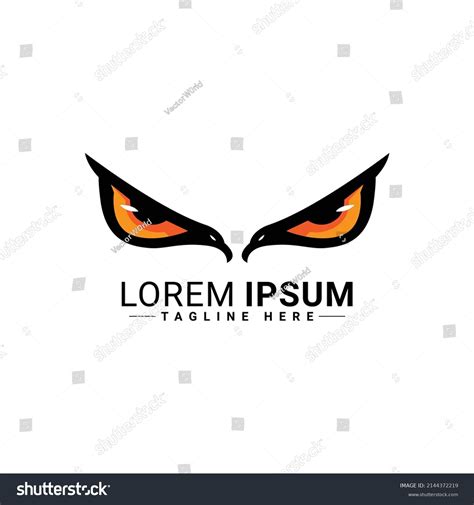 Eagle Logo Forming Eyes That Staring Stock Vector Royalty Free