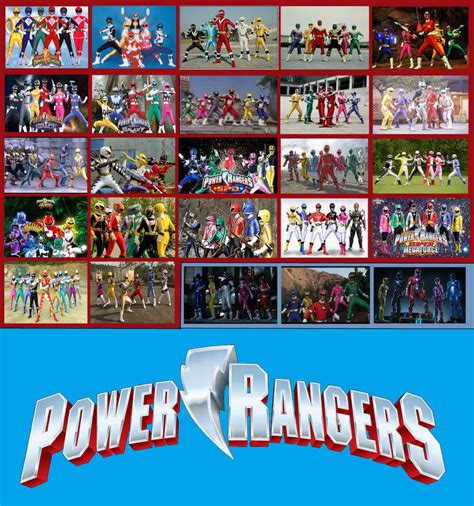 All Power Rangers Seasons And Movies Poster By Jakobmiller2000 On