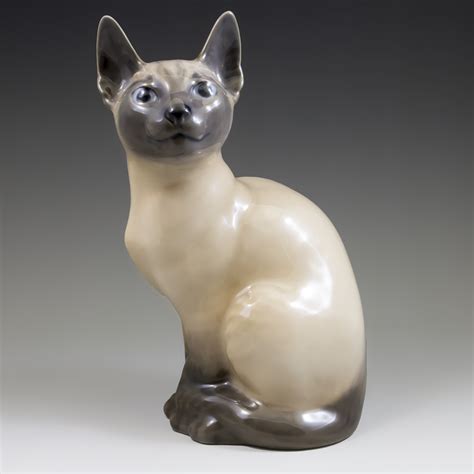 Royal Copenhagen Siamese Cat Figurine From Scandinaviantreasures On