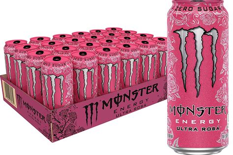 Monster Energy Ultra Rosa Sugar Free Energy Drink 16 Fl Oz Pack Of