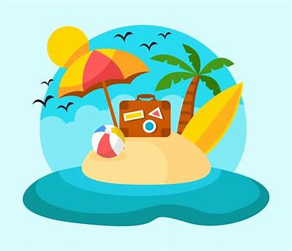 Vacation Vector Clipart Beach Vacations Background Travel