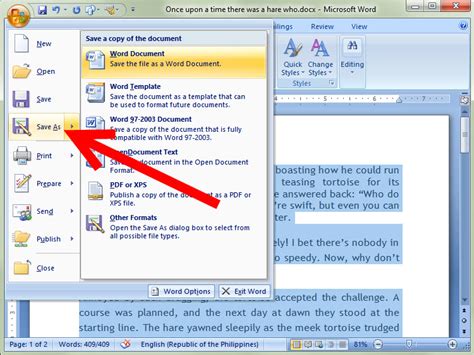 How To Save As In Word 2007 4 Steps With Pictures Wikihow