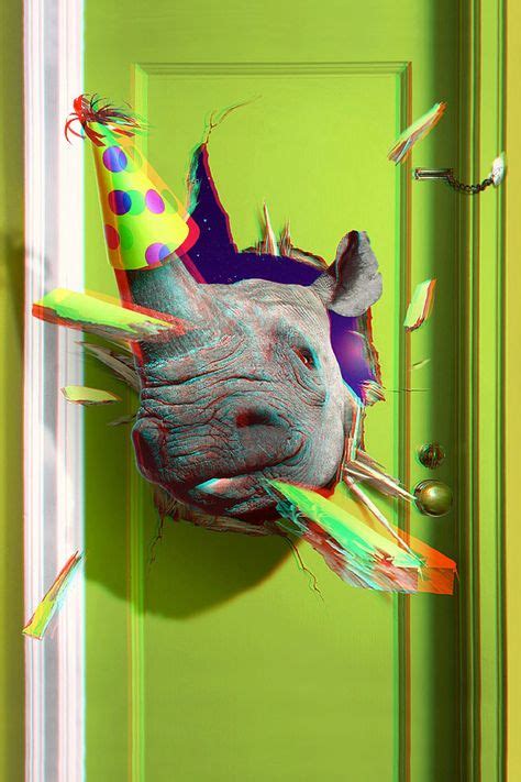 Cat In Anaglyph 3d Red Blue Glasses To View In 2019 3d Blue