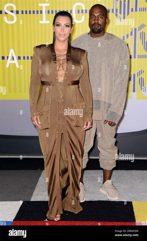 File Kim Kardashian And Kanye West Attend The 2015 Mtv Video Music