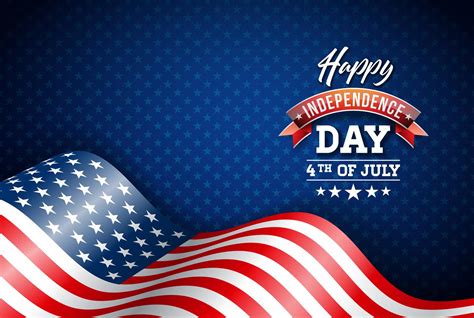 Happy Independence Day Of The Usa Vector Illustration Fourth Of July