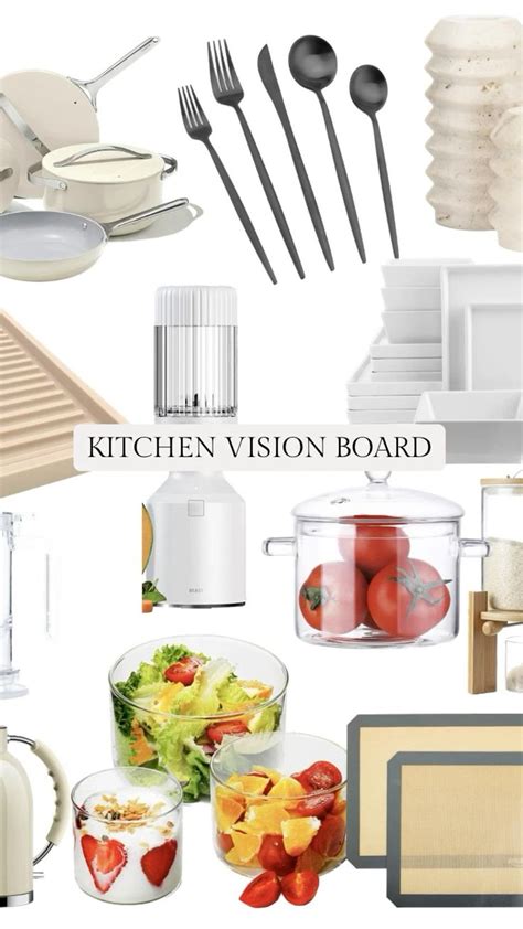 Kitchen Vision Board 🤎🤍 Vision Board Kitchen Boards