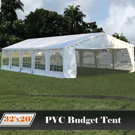 10x10 ml pop up canopy tent replaceme. White Budget PVC Tent Canopy Wedding Party Gazebo - 4 Sizes