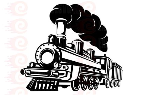 Train SVG Steam Engine SVG Locomotive SVG Train Clipart Etsy