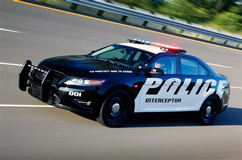 Ford Taurus Police Interceptor Sedan Front Three Quarter Motion1