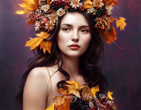 Autumn Goddess Instant Download Artsi