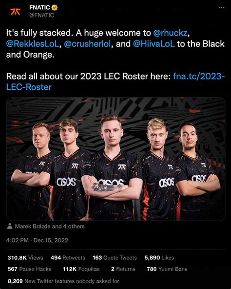 Fnatic On Twitter Wtf Is Going On With The Twitter Ui