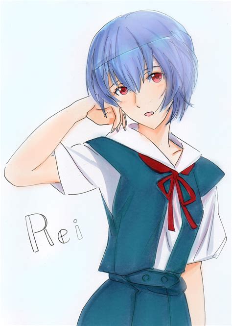 The Big Imageboard Tbib 1girl Artist Request Ayanami Rei Bangs Blue