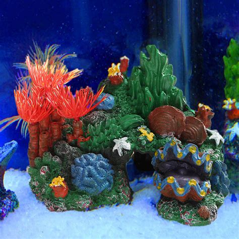 Add color and atmosphere to your aquarium with fun fish tank decorations.*free* shipping on orders $49+ and. Resin Coral Reef Mountain Cave Aquarium Fish Tank ...