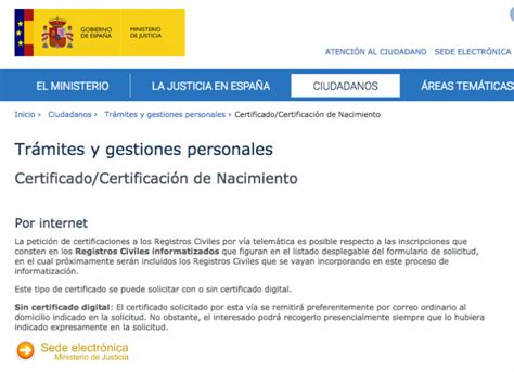 C Mo Se Pide Un Certificado De Nacimiento Consumoteca