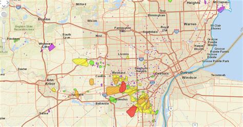 Dte Energy Power Outages Map Maps For You