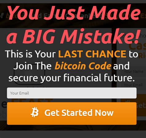 It is an infamous scam that has been cloned over and over again for a few years now. The Bitcoin Code review - $13,000 in 24 hours? - Hi Money Bye Scams