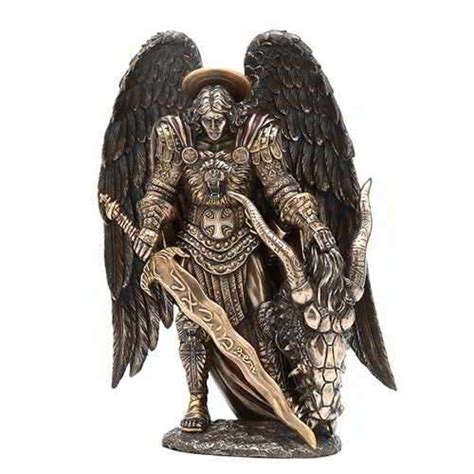 Find images of archangel michael. Archangel St Michael Bronze Statue by Derek W Frost ...