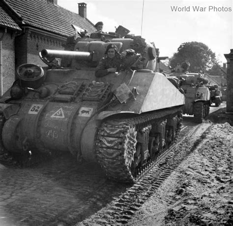 British M4 Of The 11th Armoured Division In Deurne Belgium 26 September