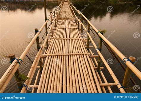 Bamboo Bridge Royalty Free Stock Photography Image 13741127