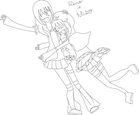 Reno And Miso Lineart By Den2neruakita On Deviantart