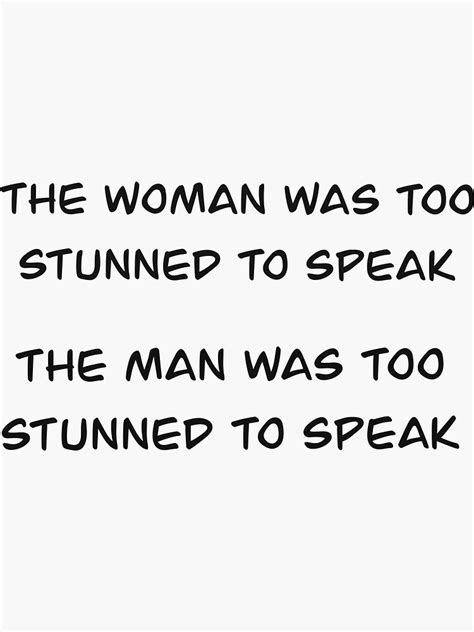 the woman man was too stunned to speak tiktok meme trend sticker for sale by burgandyves