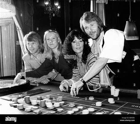 abba play roulette in the late 1970 s l r björn ulvaeus agnetha fältskog anni frid lyngstad