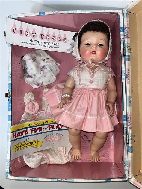 Vintage 1950s American Character Tiny Tears 15 Doll With Trunk And Accessories Ebay