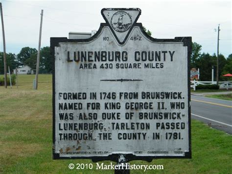 Lunenburg County Z 46 Marker History Lunenburg Markers History