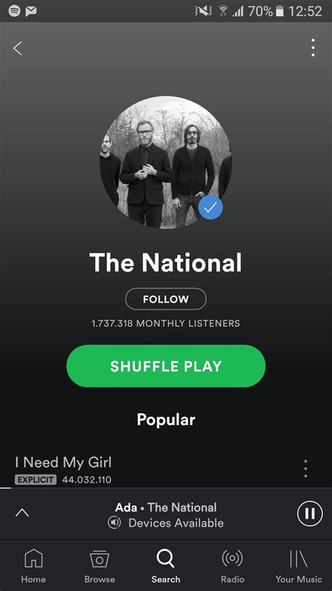 New Spotify Profile Picture Thenational