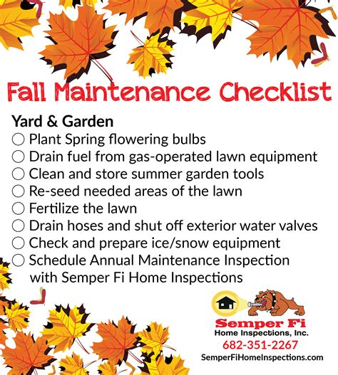 Fall Maintenance Checklist Yard And Garden Dallas Fort Worth Home
