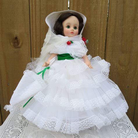 Madame Alexander Scarlett O Hara Series Inch Tall Etsy Lace White Dress Madame