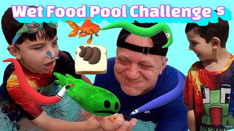 Unspeakable Challenges Eating Food Out Of A Swimming Pool 4k Youtube