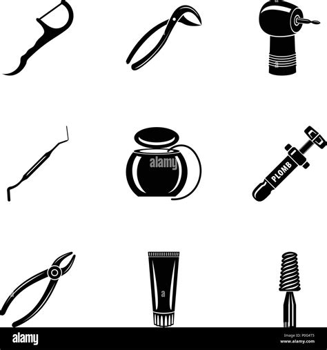 Metal Tool Icons Set Simple Style Stock Vector Image And Art Alamy
