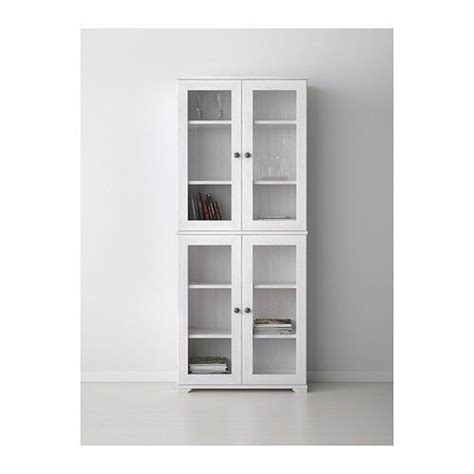 Ikea Borgsjo Glass Door Display Curio Cabinet White Glass Cabinet