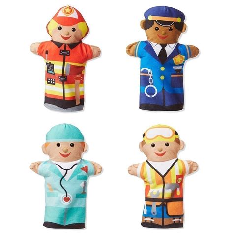 Melissa And Doug Jolly Helpers Hand Puppets