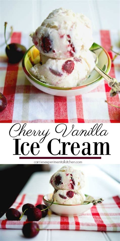 Cherry Vanilla Ice Cream Recipe Ice Cream Recipes Cherry Vanilla Ice Cream Recipe Vanilla