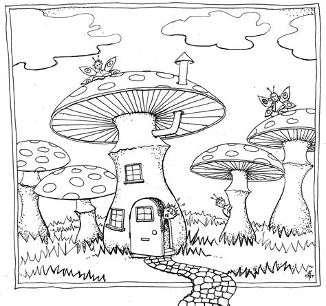 Coloring pages for kids coloring sheets coloring books mushroom drawing mushroom art mushroom crafts applique patterns quilt patterns. Trippy Mushroom Tattoos Design