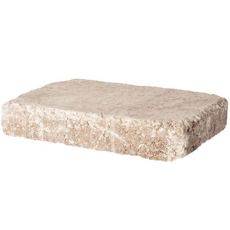 Pavestone RumbleStone Rectangle 7 in. x 10.5 in. Cafe Concrete Paver
