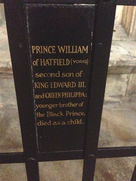 Prince William Of Hatfield 1336 1337 Find A Grave Memorial