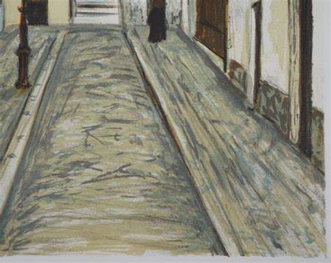 Maurice Utrillo Cottin Alley In Paris Lithograph For Sale At 1stdibs