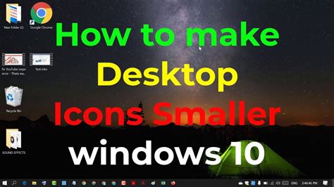 How To Make Desktop Icons Smaller Windows 10 Desktop Icons Windows