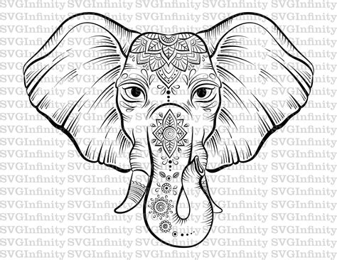 Elephant Svg Elephant Mandala Svg Zentangle Elephant Svg Etsy My Xxx Hot Girl