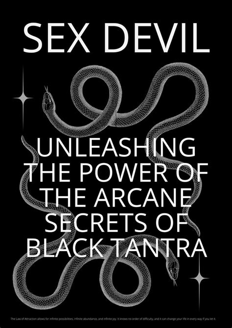 Sex Devil Unleashing The Power Of The Arcane Secrets Of Black Tantra Kobrinart