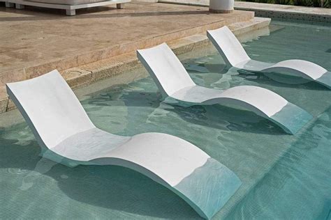 Submersible Pool Chaise Provides Comfort For Lounging In Pool On Your Baja Shelf Or Ledge