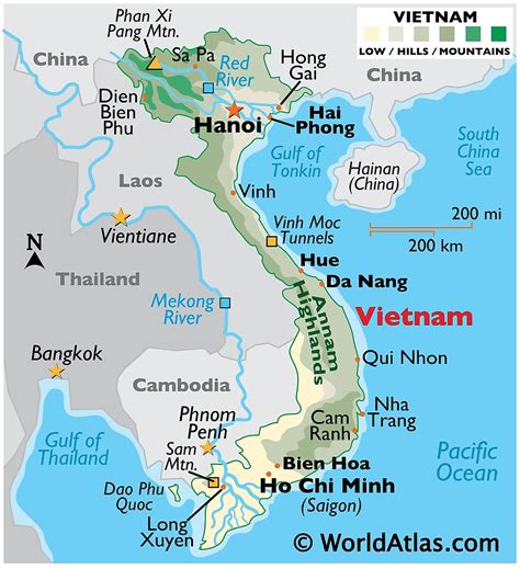 Vietnam Maps Facts World Atlas