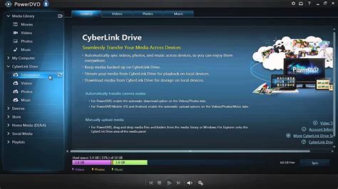 Setting Up And Managing Your Cyberlink Drive Account Powerdvd Live