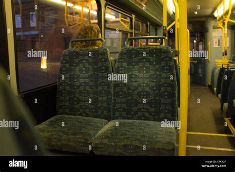 Empty Bus Seats Stock Photo Alamy